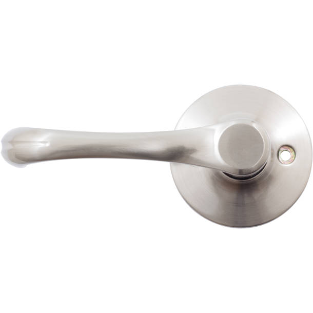 Stone Harbor HL82204 Tall Pocket Door Lock - Satin Nickel Finish, Interior Sliding Door Hardware